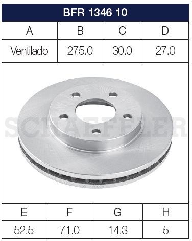 DISCO DE FRENO VENTILADO RUVILLE